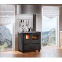 Estufa de leña Nordica Extraflame Family 4.5 9kW Negro