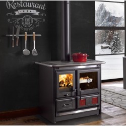 Wood stove Nordica Extraflame Rosa L 9kW Black