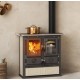 Estufa de leña Nordica Extraflame Rosa L 9kW Negro