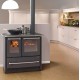 Estufa de leña Nordica Extraflame Sovrana Easy 2.0 9kW negro