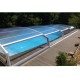 Low Pool Shelter Telescopic Shelter Cyprus 10.45x4.50m without rails