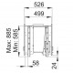 Inserto de madera Bronpi Cairo 90-D Double Face Vision 14kW con entrada de aire