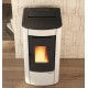 Ventilated pellet stove La Nordica Extraflame Sabry Prestige Line 7kW Ivory