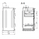 Ferlux Pratic 80 built-in steel oven barbecue with glass doors