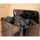 Zen-Dampfsauna 3 Plätze Komplettpaket 4,5 kW Schwarze Wand Frankreich Sauna