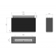 Cheminée au bioéthanol Infire Incube avec 2 vitres 3 kW Noir