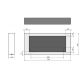 Infire Murall 1200 Bioethanol-Kamin mit Glas 3 kW Schwarz