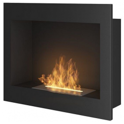 Cheminée au bioéthanol SIMPLEfire Frame 600 noir avec 1 vitre