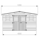 Abri de jardin Habrita Thermabri en bois massif 15,14 m2 avec toit en acier