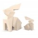 Estátua Design Coelho Kousagi Origami Vondom