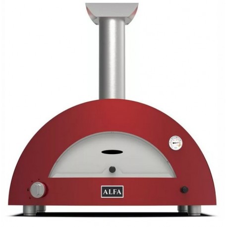 Moderno 1 Alfa Forni Pizzaofen mit antikem rotem Holz