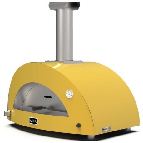 Moderno 3 Alfa Forni Hybrid Fire Yellow Pizza Oven