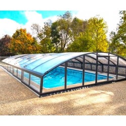 Abri de Piscine mi-haut télescopique Imperial 8.54X4.5 Abrilios