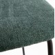 Lot de 4 Chaises en métal et coussin chenille vert Linda VeryForma