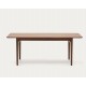 Extendable Rectangle Table 200 to 260x100 Walnut Wood Ela VeryForma