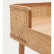 Schreibtisch aus Eschenholz und Rattan 105 x 62 Axi VeryForma