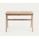 Ash Wood Desk and Drawers 120x65 Lia VeryForma