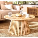 Couchtisch aus natürlichem Teakholz Jet 80cm VeryForma