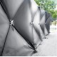 Trotec VarioScreen Protective Screen with 4 Panels 180 x 180 Black