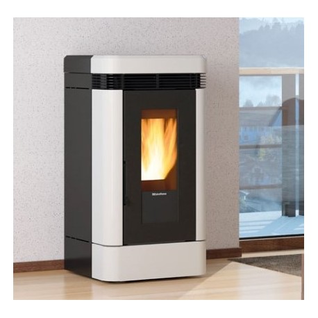 Stufa a pellet La Nordica Extraflame Dahiana VFS 10 kW ventilata Avorio