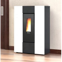 La Nordica Extraflame Marilena Plus AD 8kW Estufa de Pellets Estrecha Blanco