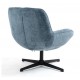 Ena Fabric Armchair Blue Swivel VeryForma