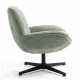 Fauteuil Ena tissu Vert Pivotant VeryForma