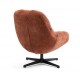 Fauteuil Pivotant Molo tissu terracotta VeryForma