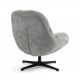 Silla giratoria Molo gris de tela VeryForma