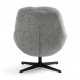 Silla giratoria Molo gris de tela VeryForma