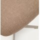 VeryForma Light Brown Fabric and Metal Aspe Footstool