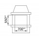 Pellet insert Comfort P70 Air H49 La Nordica Extraflame 8kW