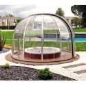 Sfero Abrilios Round Sliding Shelter 3,90m Transparent