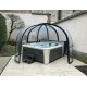 Sfero Abrilios Round Sliding Shelter 3,90m Transparent