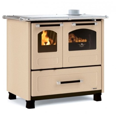 Cuisinière à bois Nordica Extraflame Family 4.5 9kW Cappuccinno