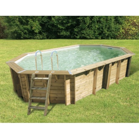 Pool Wood Ubbink Azura 400x750 H130 Liner Blue